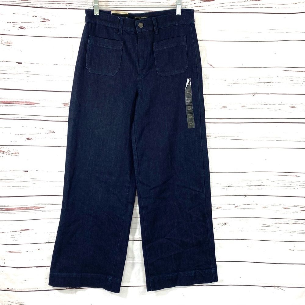 Banana Republic Women's High Rise Wide Leg Jeans